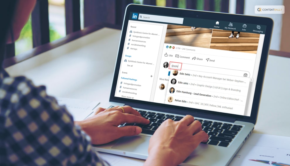 How To Mention People On LinkedIn Comments? 